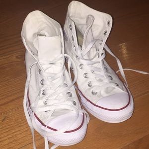 White Hightop Converse